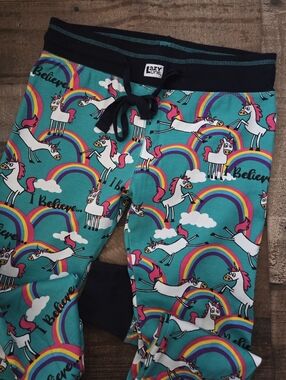 New LazyOne I Believe Unicorn Women's Leggings Pajama Pj Pant Separates Cozy XS